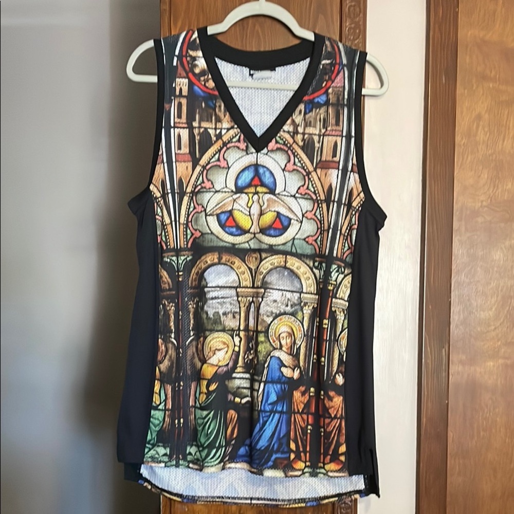 BlackMilk Mesh Top with Black Trim